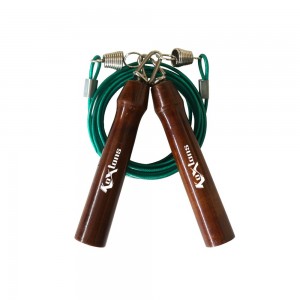 BURNER Skipping Rope by Koxtons | Heavy Wooden Handle for Intense Workouts