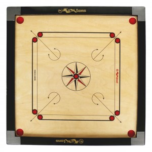Premium Full Size 2" Border Carrom Board with STRICKER & Accessories