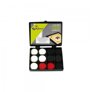 Carrom Men Acrylic Leisure 6mm