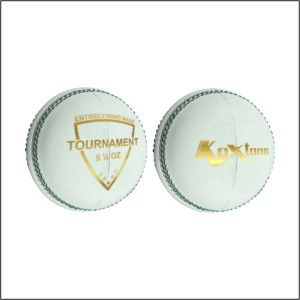Koxtons Cricket Leather Ball - White 4 PC