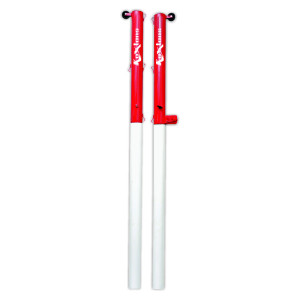 Koxtons Fixed Volleyball Post with Height Adjustment | Heavy-Duty 3" x 3.5" Steel