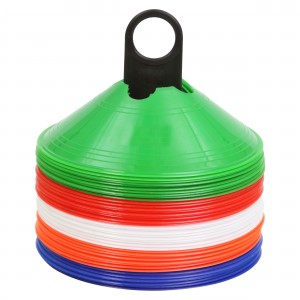 KOXTON Saucer Cone Concave Cut – Set Of 50 Training Cones With Stand